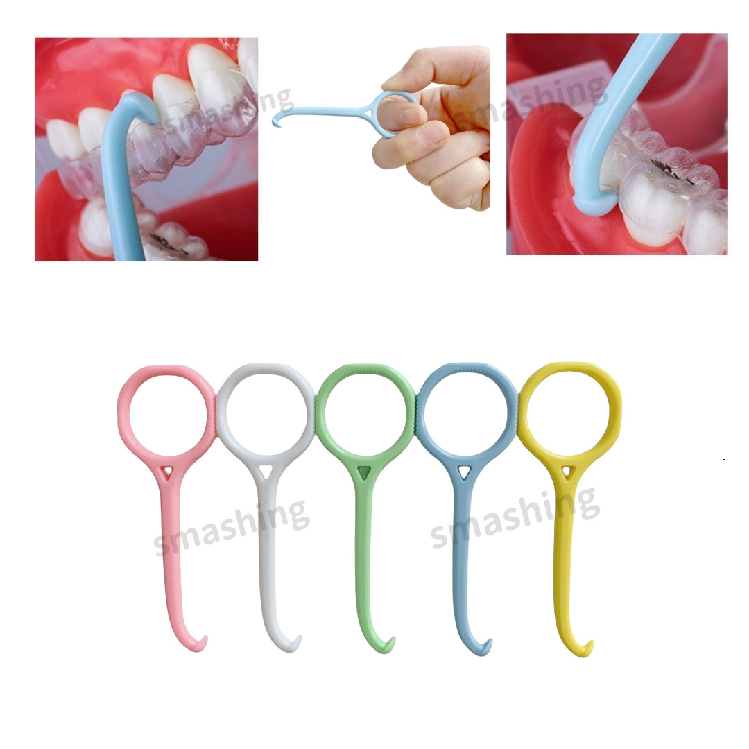 100Packs Dental Aligner Retainer Take Off Invisible Braces Remover with Chewies