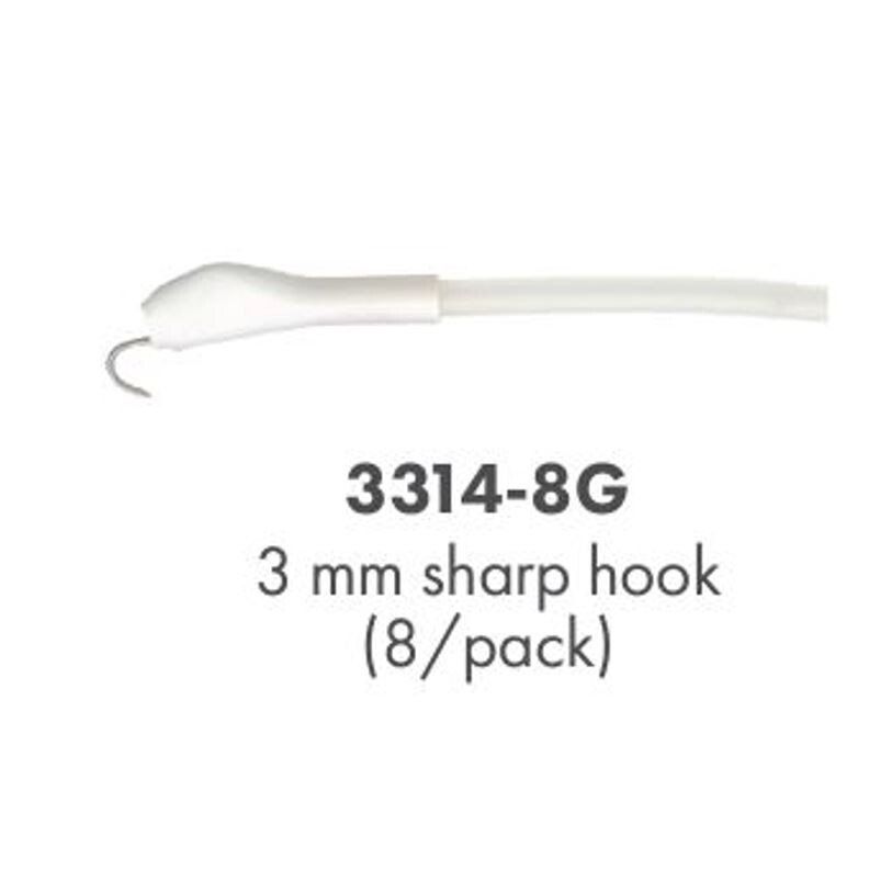 *8-Piece* Cooper Surgical Lone Star Elastic Stays 3mm Sharp Hook Sterile 3314-8G