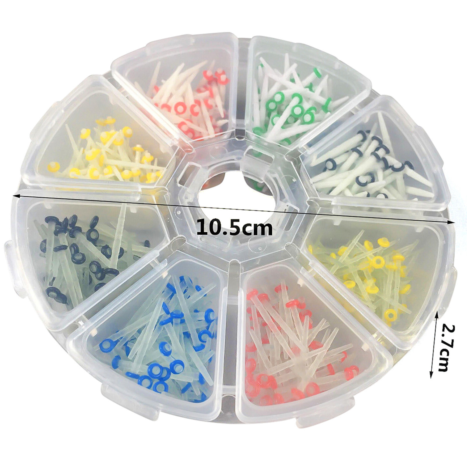 200Pc Coloful Dental Fiber Post Material Glass Fiber Composite Post Quartz Screw
