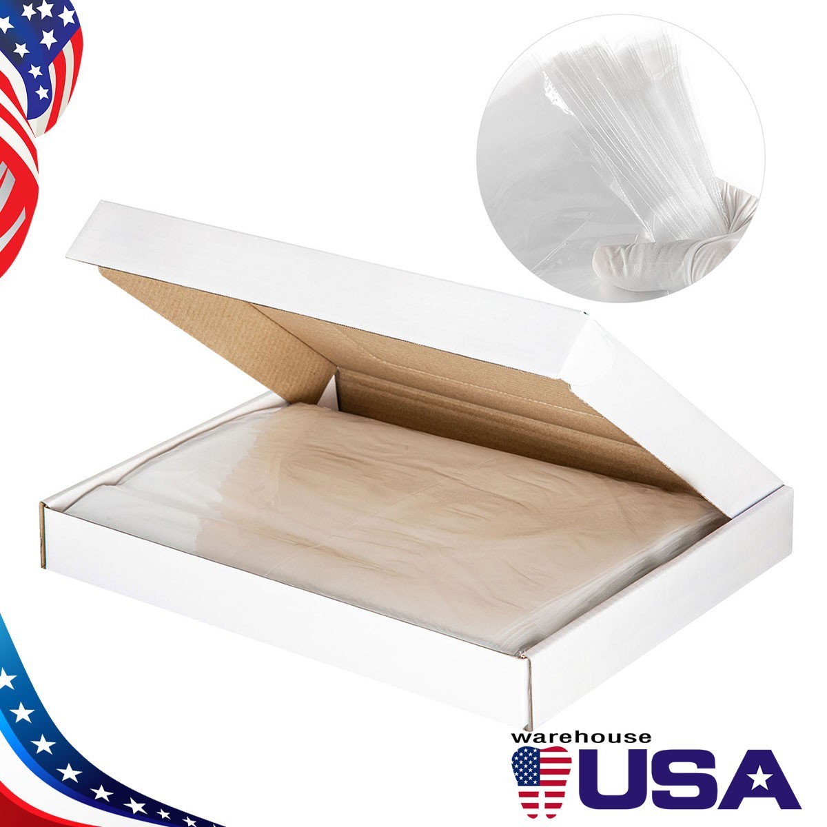 Dental Disposable Full Chair Covers Sleeves Clear Plastic 29″x80″ 125 Pcs