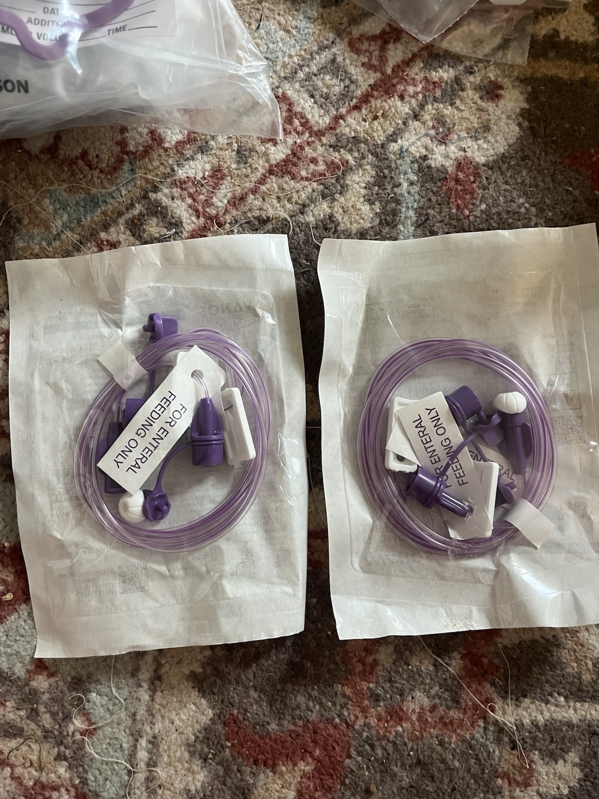 McKesson Enteral Feeding Sets Purple Tubes & Accessories Gastroenterology