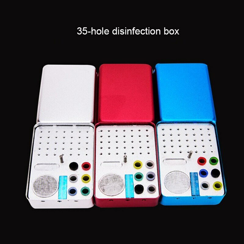 Dental Tools Sterilize 35/72 Holes Endo Endodontic Box Autoclavable Box Aluminum