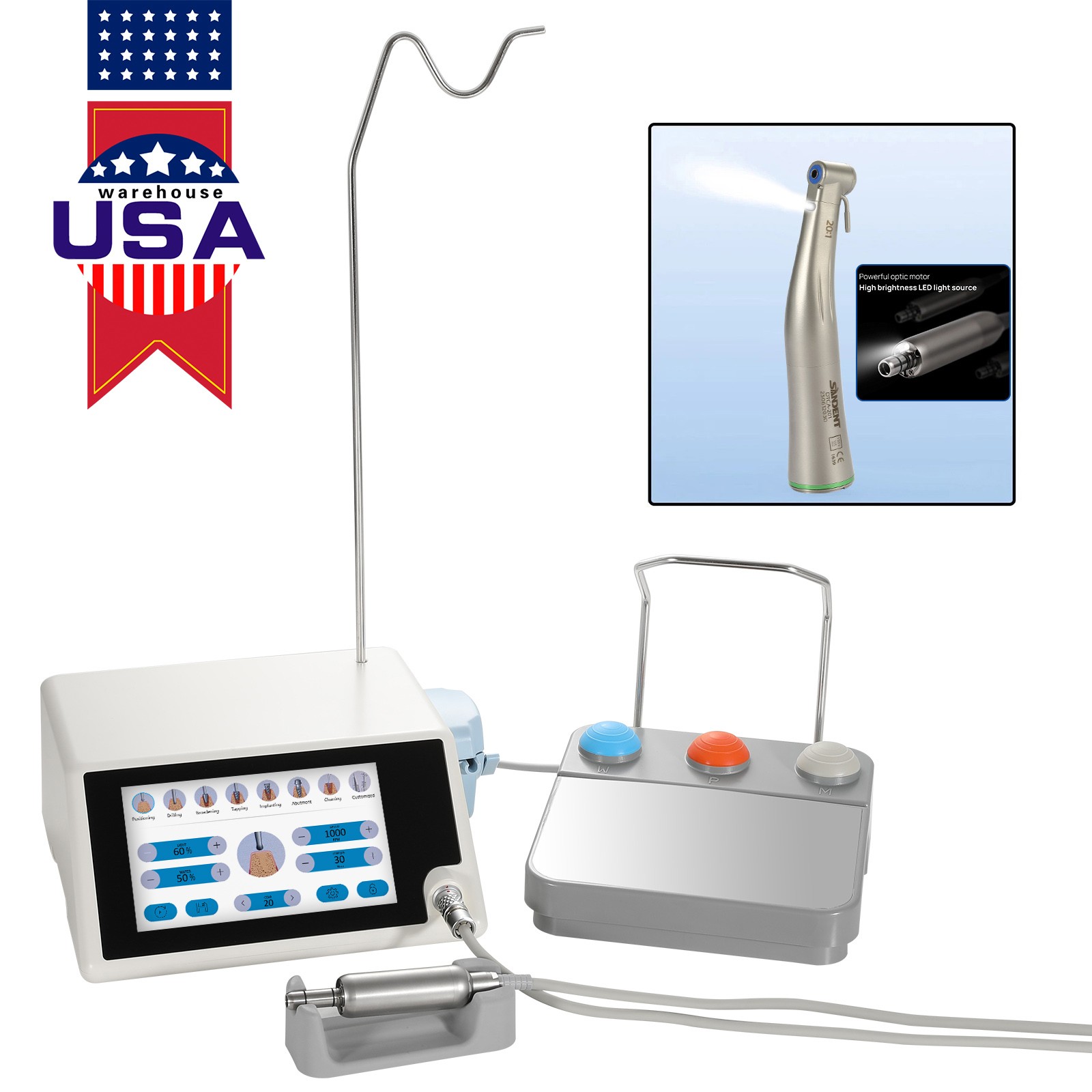Dental LED Surgical Implant Motor System/Implant Stability Monitor Test