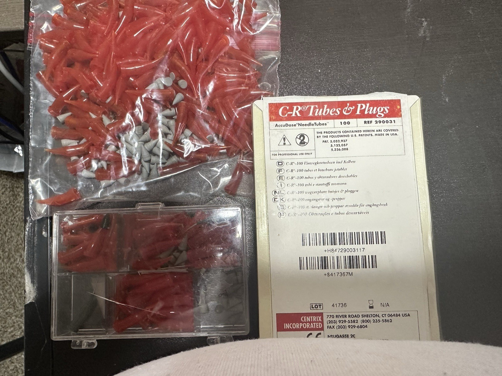 C-R Tubes & Plugs AccuDose NeedleTubes