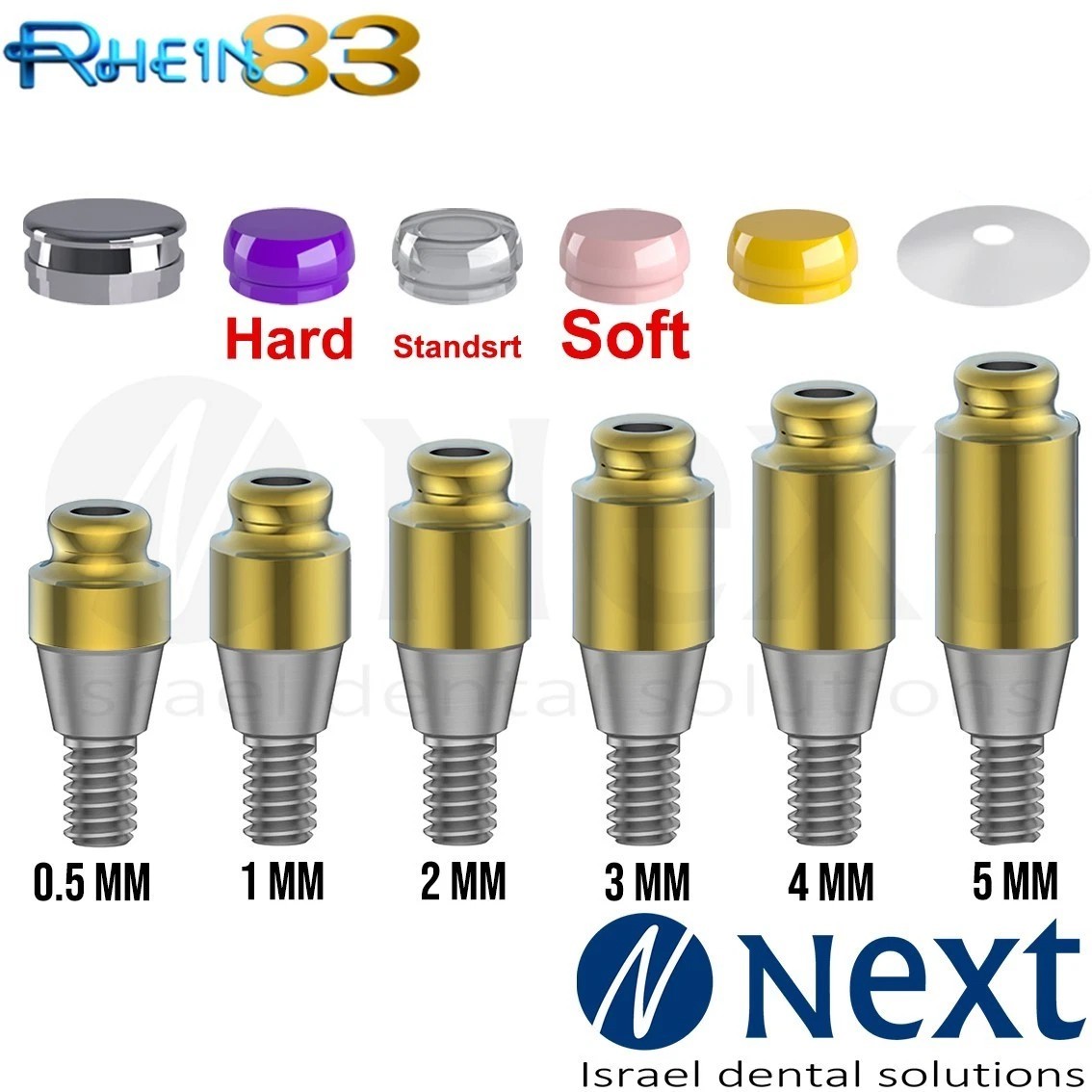 OT Equator abutment 0.5-5 mm attachment Hiossen Regular Set RHEIN83 Italy