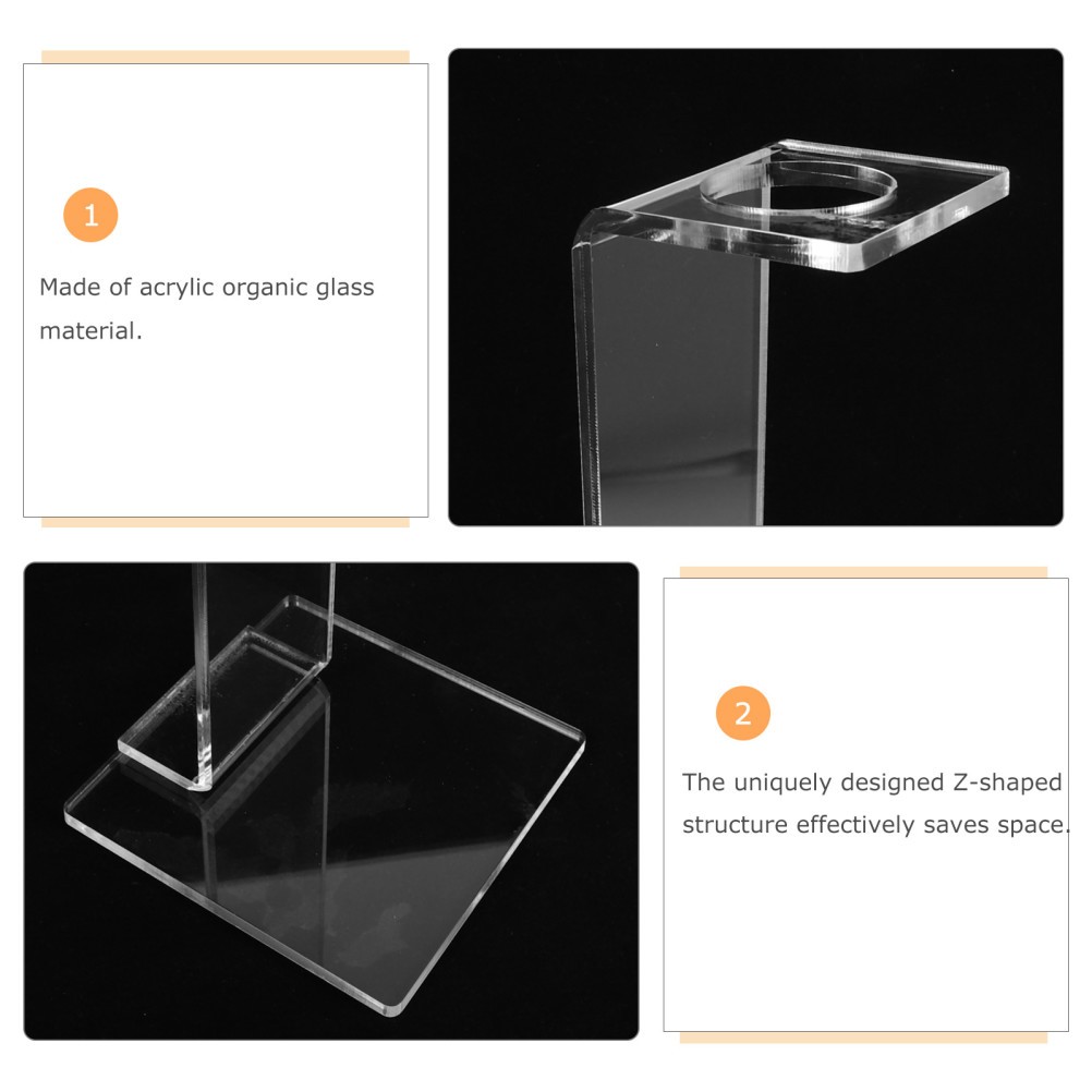 Acrylic Syringe Stand: Clear Vertical Storage Rack for 50ml Syringes – Enteral