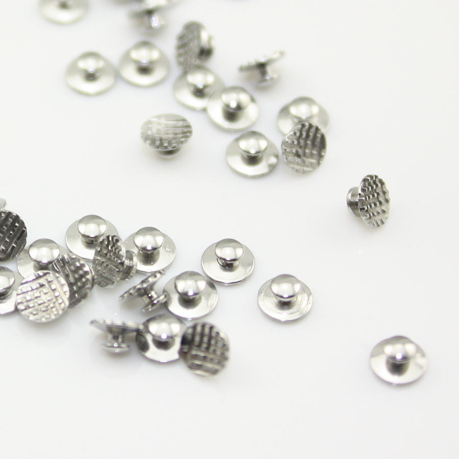 50 PCS New Dental Orthodontic Lingual Buttons Bondable Round Base Monoblock