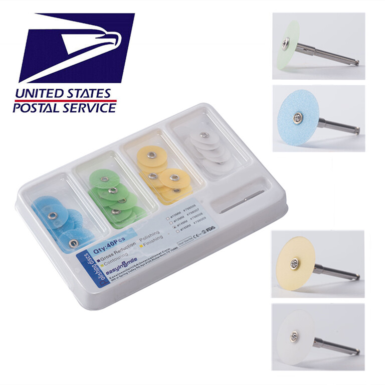Easyinsmile Dental Composite Finishing Polishing Disc Metal Bush Contouring Kit