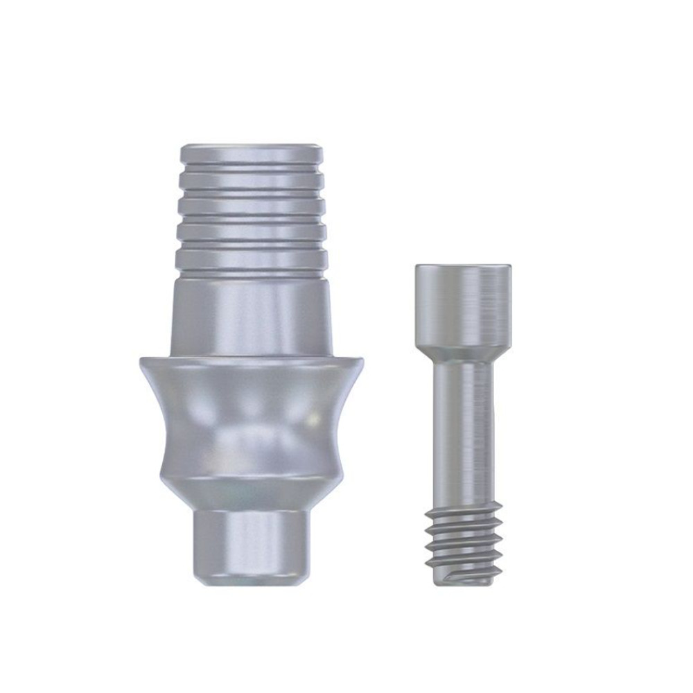 5pcs Dental Ti-Base Concave CAD/CAM Adapter Head Int Rotational With Screw