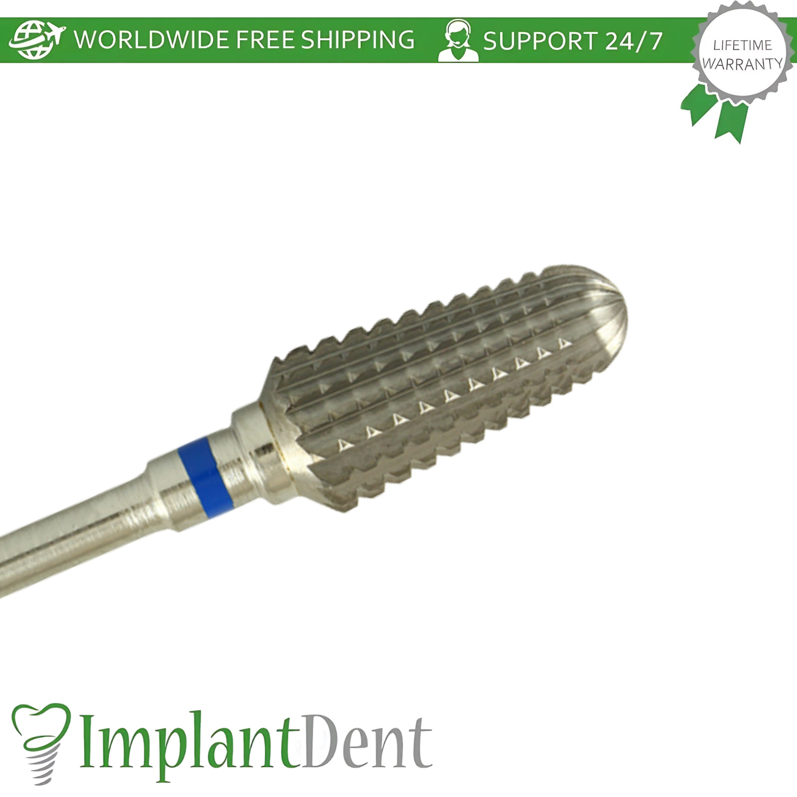 Dental Spiral Cut Standard Carbide Ø7.0mm x 14mm Bur 5001205 Dentistry Tool