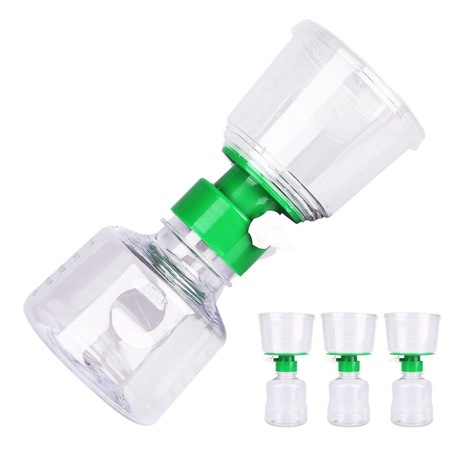 4-12PCS 500ml Sterile Disposable Vacuum Bottle Top Filters 0.22um PES Membrane