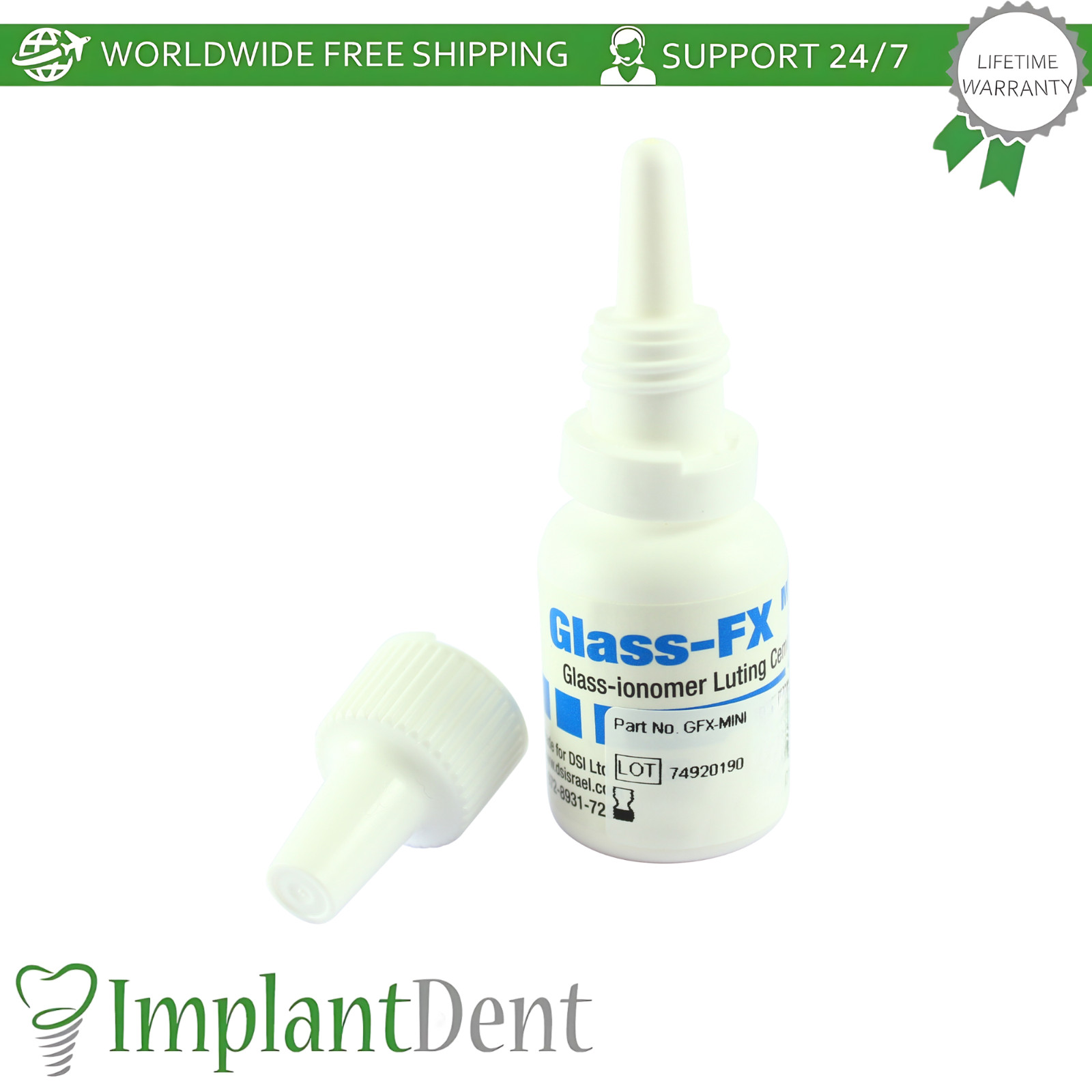 Glass FX lonomer Permanent Dental Cement Fixation Of Dentistry Restorations