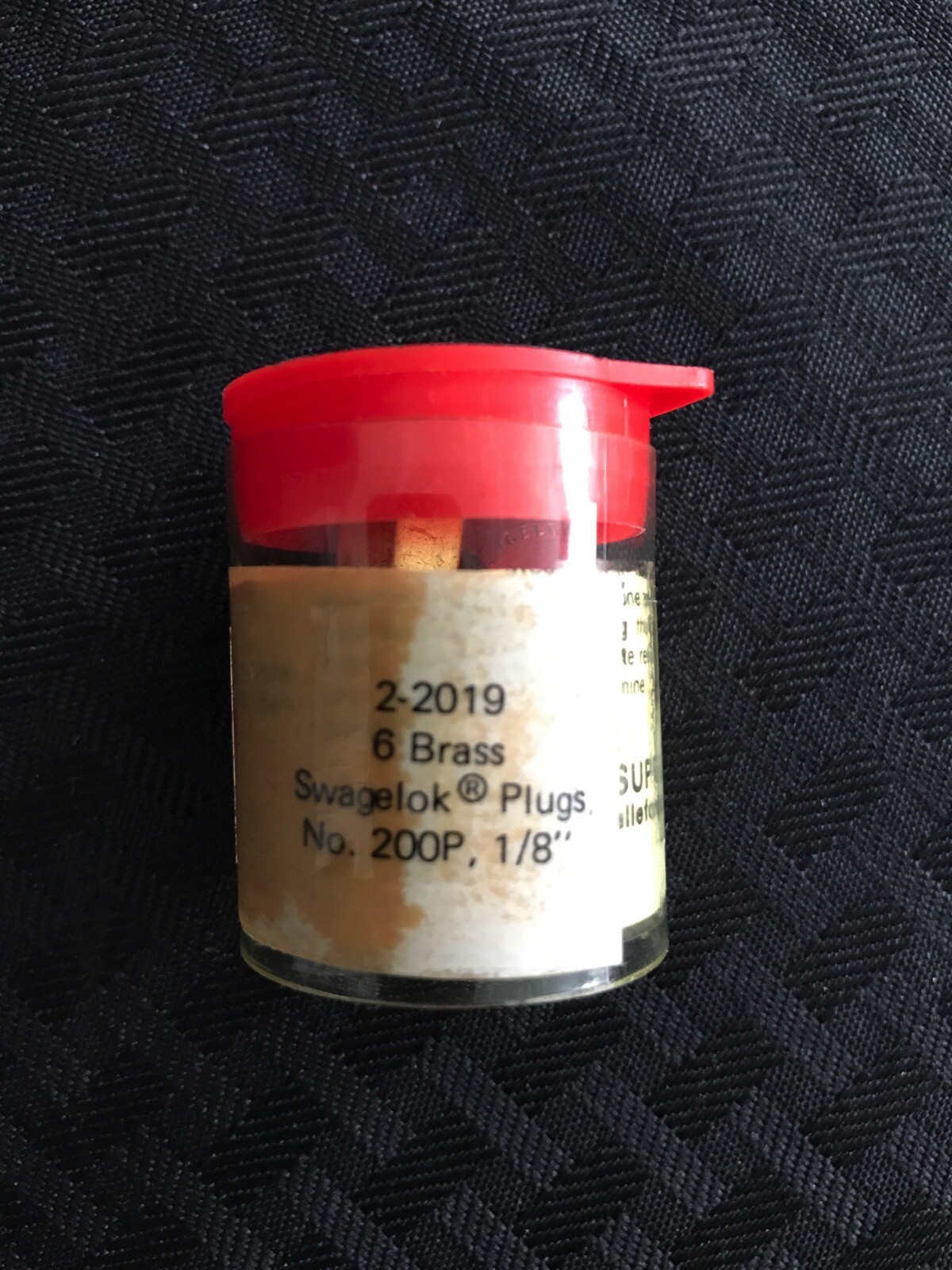 (6/Pk) SUPELCO SWAGELOK Millipore Brass Plug Fittings 1/8” 200P 22019