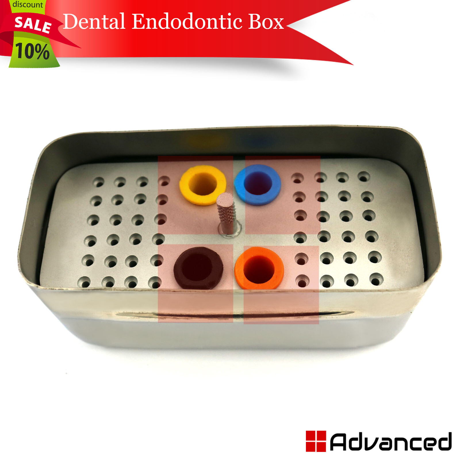 Endodontic Rotary Files Box Reamers Endo Storage Box Holder Dental Diamond Bur