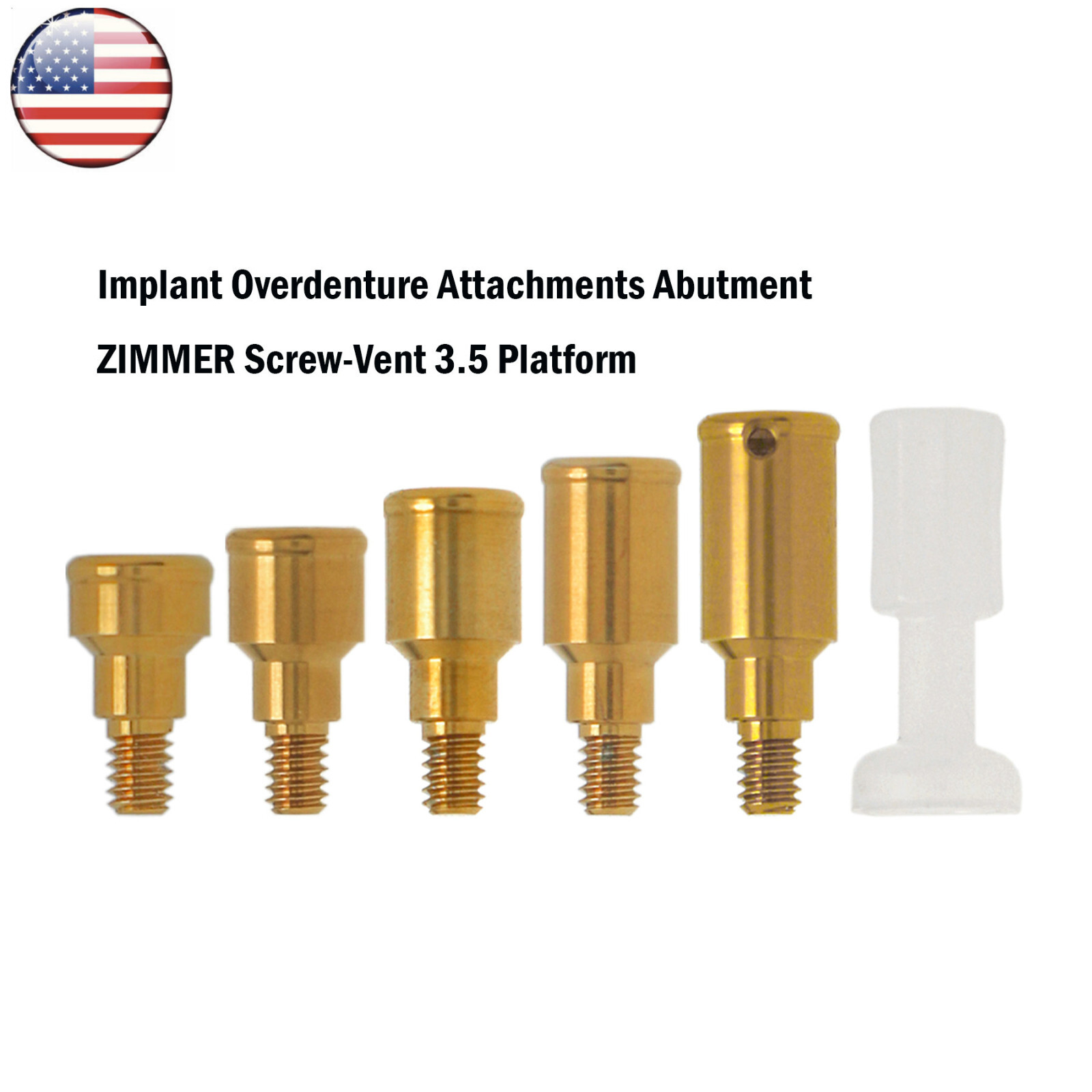 US Locator Abutments 1-5mm For Adin Zimmer Cortex BEGO 3.75 MIS Male Caps Tool