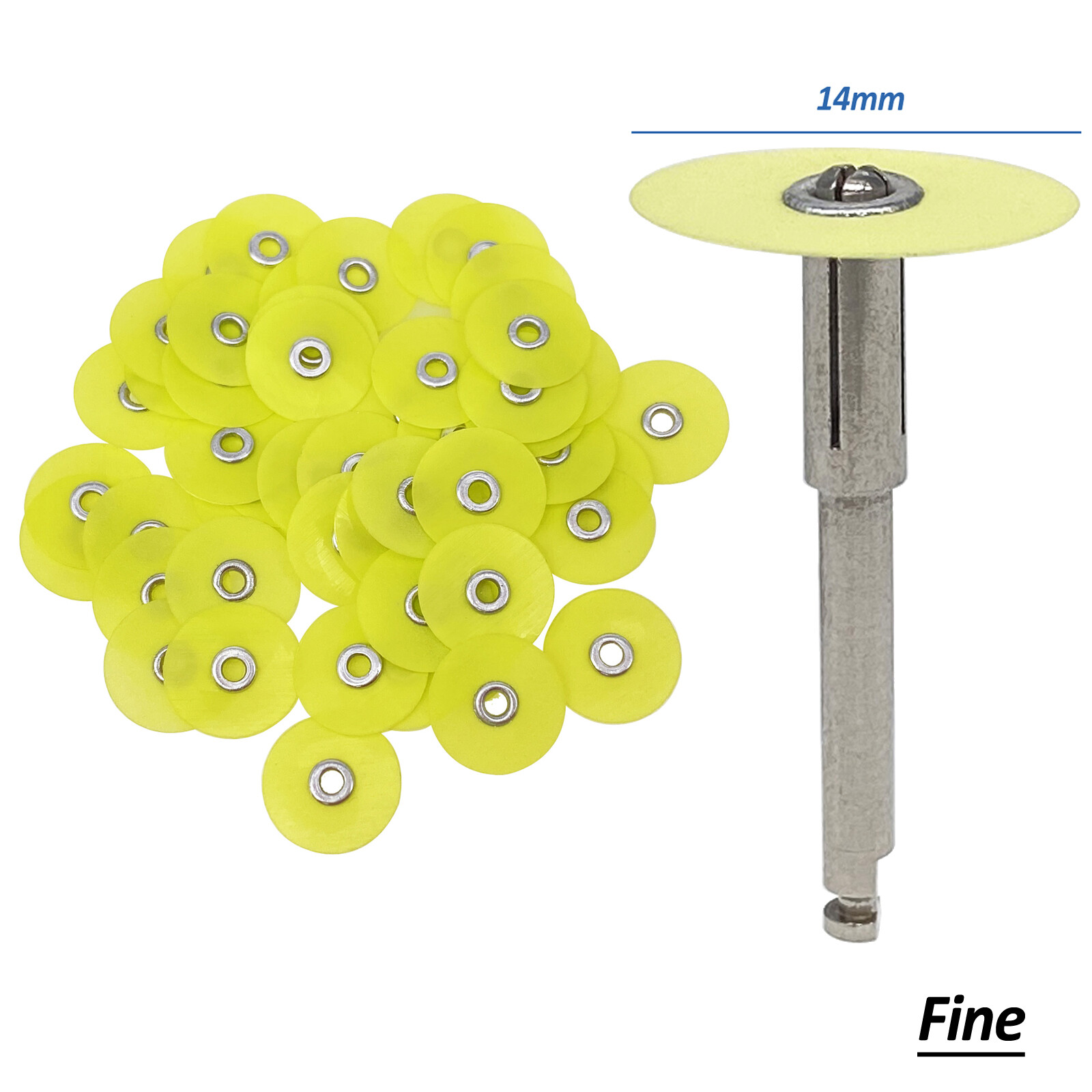 Dental Composite Finishing Polishing Discs SOFLEX 14mm /Mandrel