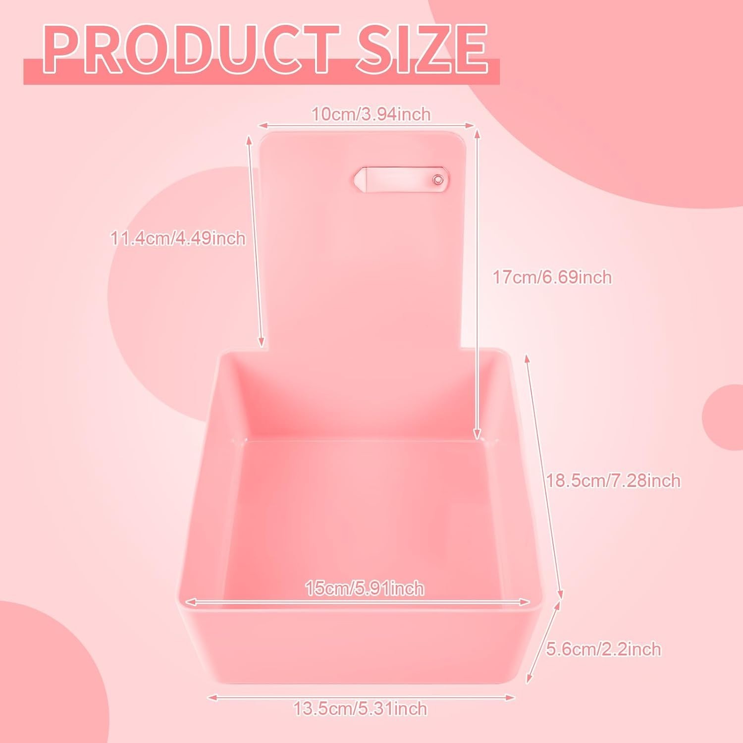 12 Pack Dental Working Lab Pan, Dental Lab Work Case, Medium Plastic Pans