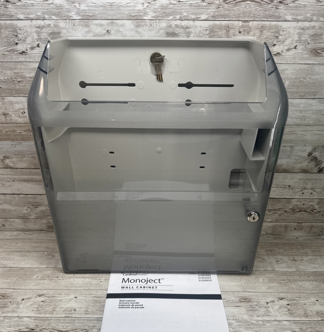 Cardinal Health Monoject Wall Cabinet Safety In-Room Container 2 & 3 Gallon