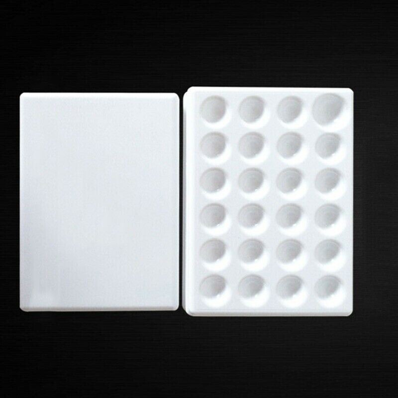 Dental Lab Porcelain Glaze Ceramic 24 Pits Material Watering Wet Tray Plate Tool