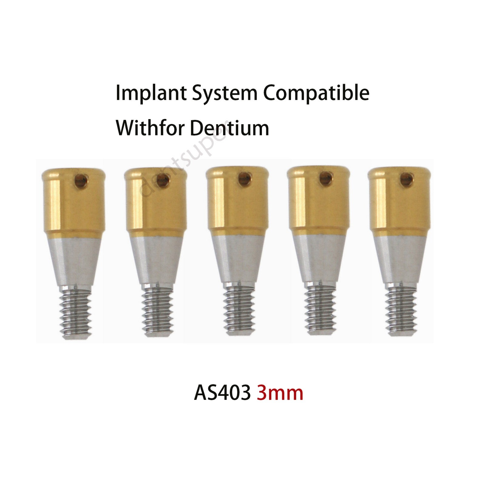 For Dentis/SG/Mega Gen Overdenture Locator Abutments 3/4/5mm Insertion Male Cap