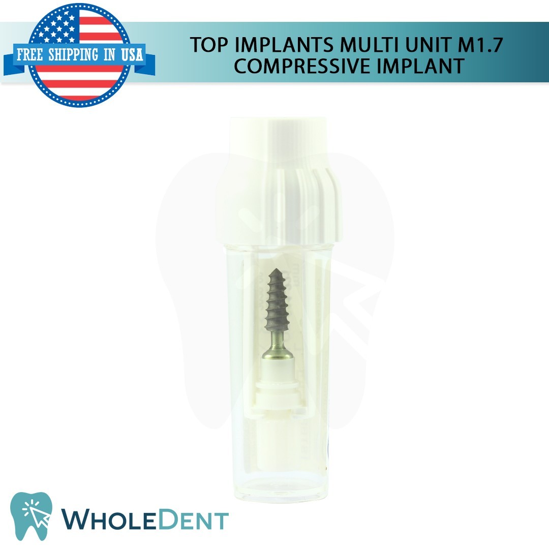 1x Dental Multi Unit M1.7 Compressive Monoblock Fixture Titanium Sterile SLA