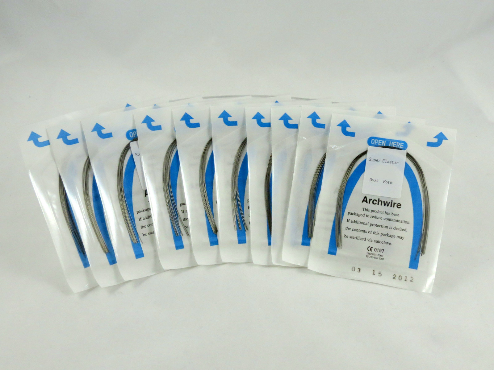 Dental Super Elastic Arch Wire .012″ Upper + Lower Ovoid Kit /100 Pcs CREATIVE