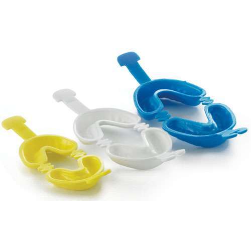 DentiCare Disposable Fluoride Gel Trays, Hinged – Small (Yellow) 50/Bag