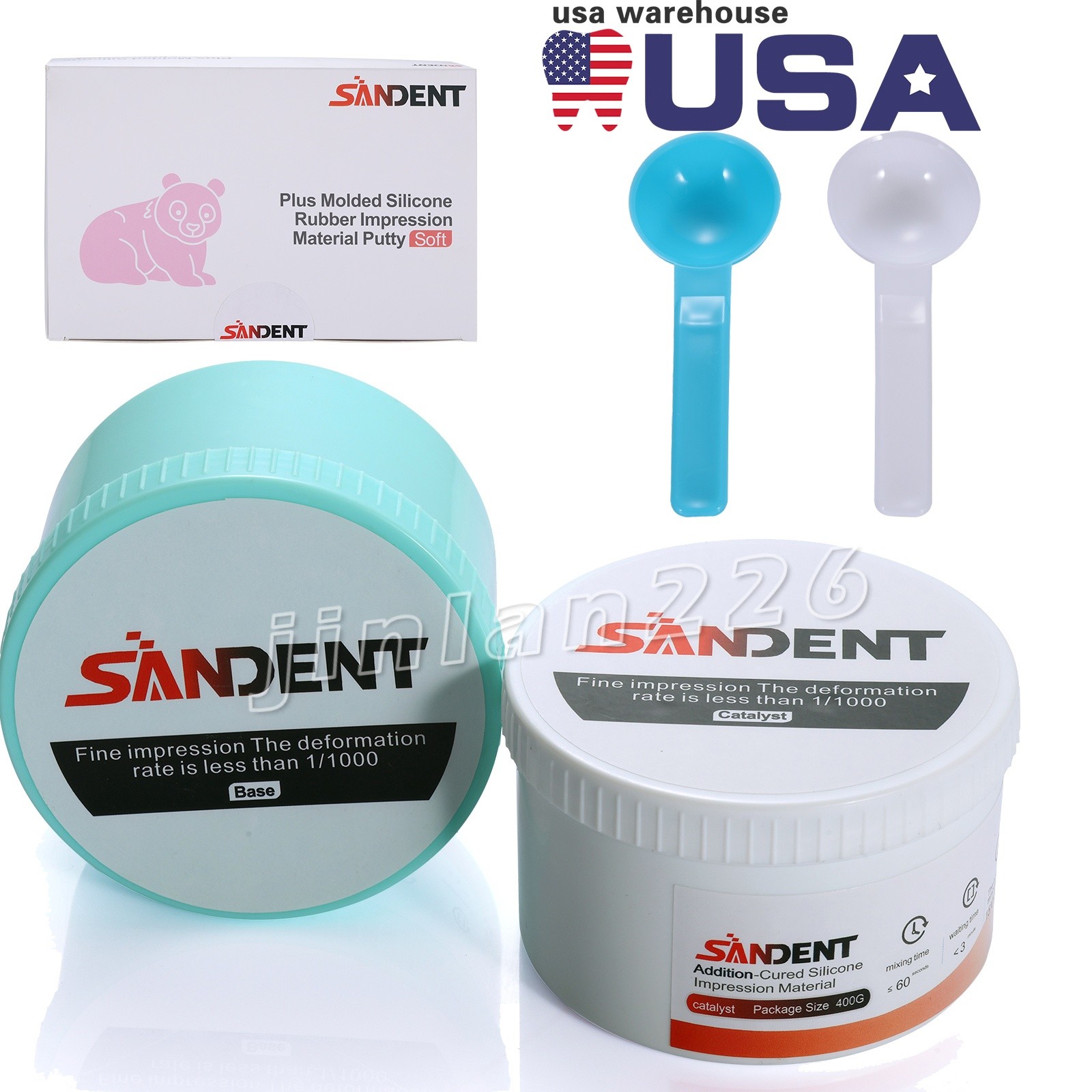 VPS Putty Kit, Fast Set, Base & Catalyst – 2 x 400g