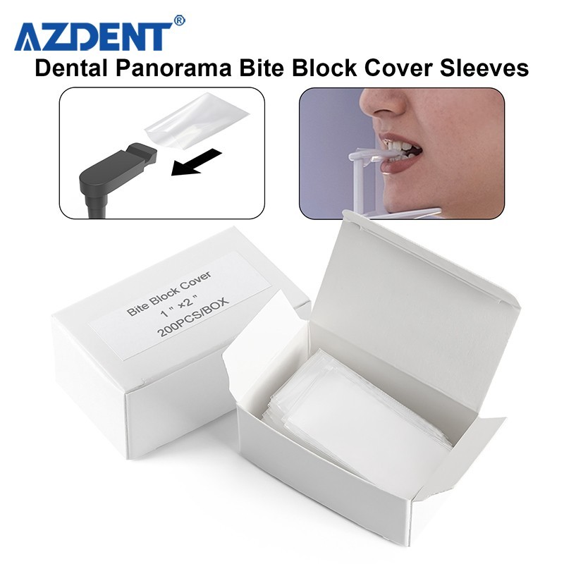 1000Pcs Disposable Dental Panorama Bite Block Cover Sleeves Film Protective Film