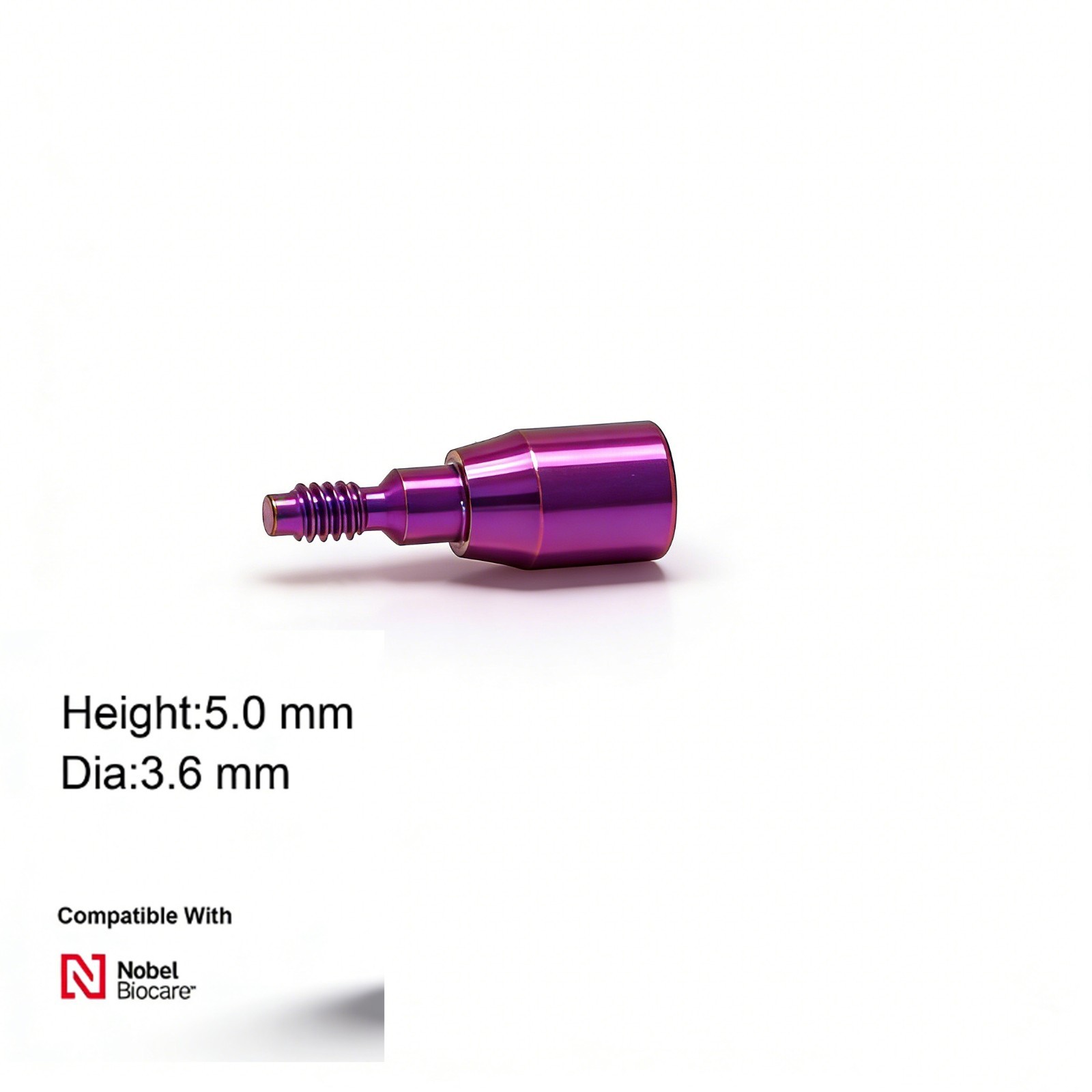 US Dental Healing Abutment NP RP ∅3.6/5.0/6.0 for Nobel Active Conical Titanium
