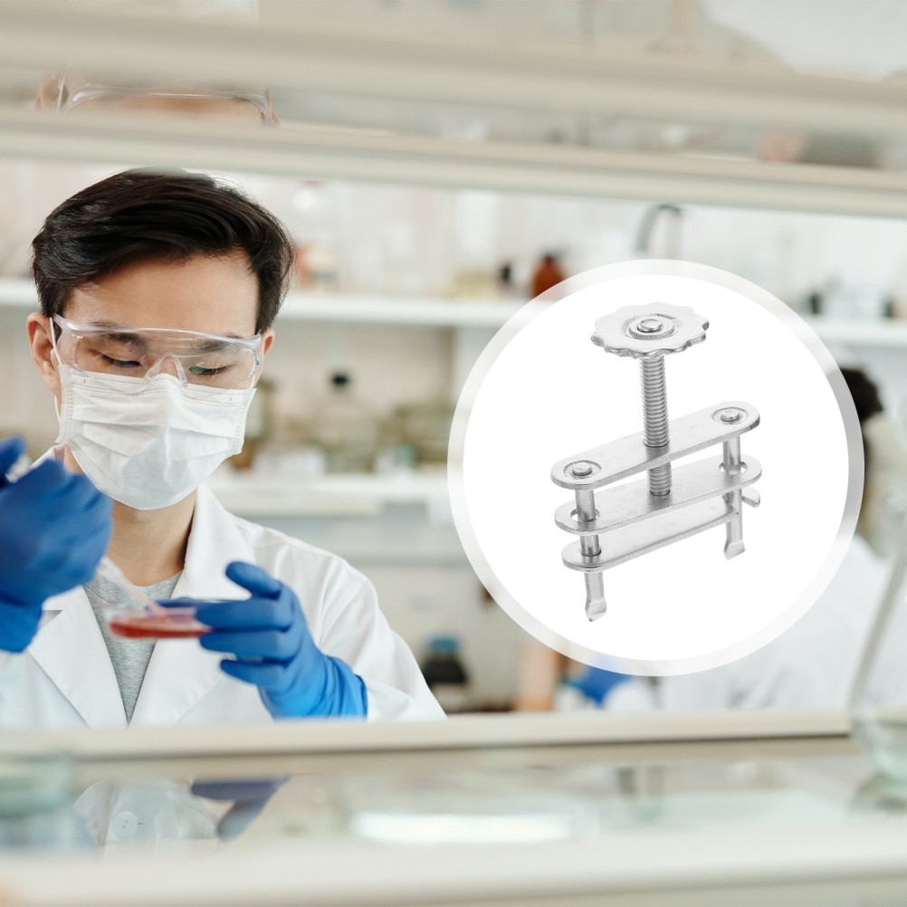 10Pcs Silver Metal Labs Tubing Clips with Ergonomic Screw Compressor