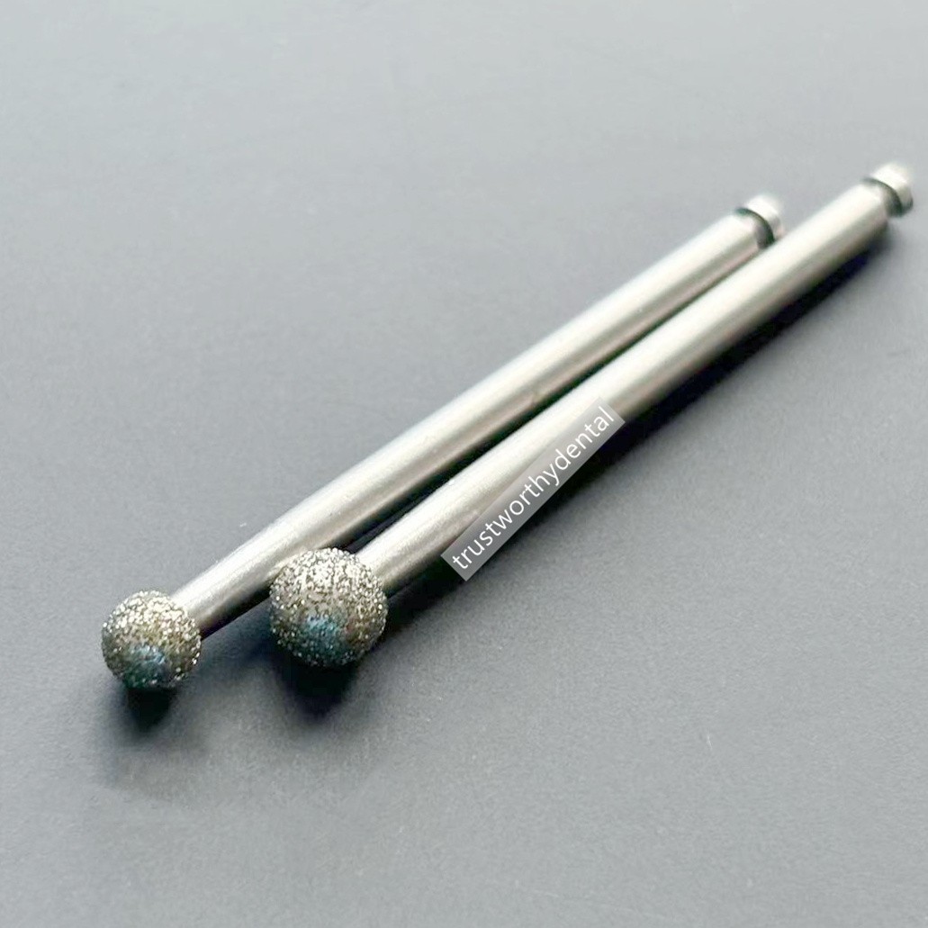 Dental Round Ball Burs Diamond Cavity Drilling Tooth Decay Cleaning Caries Grind