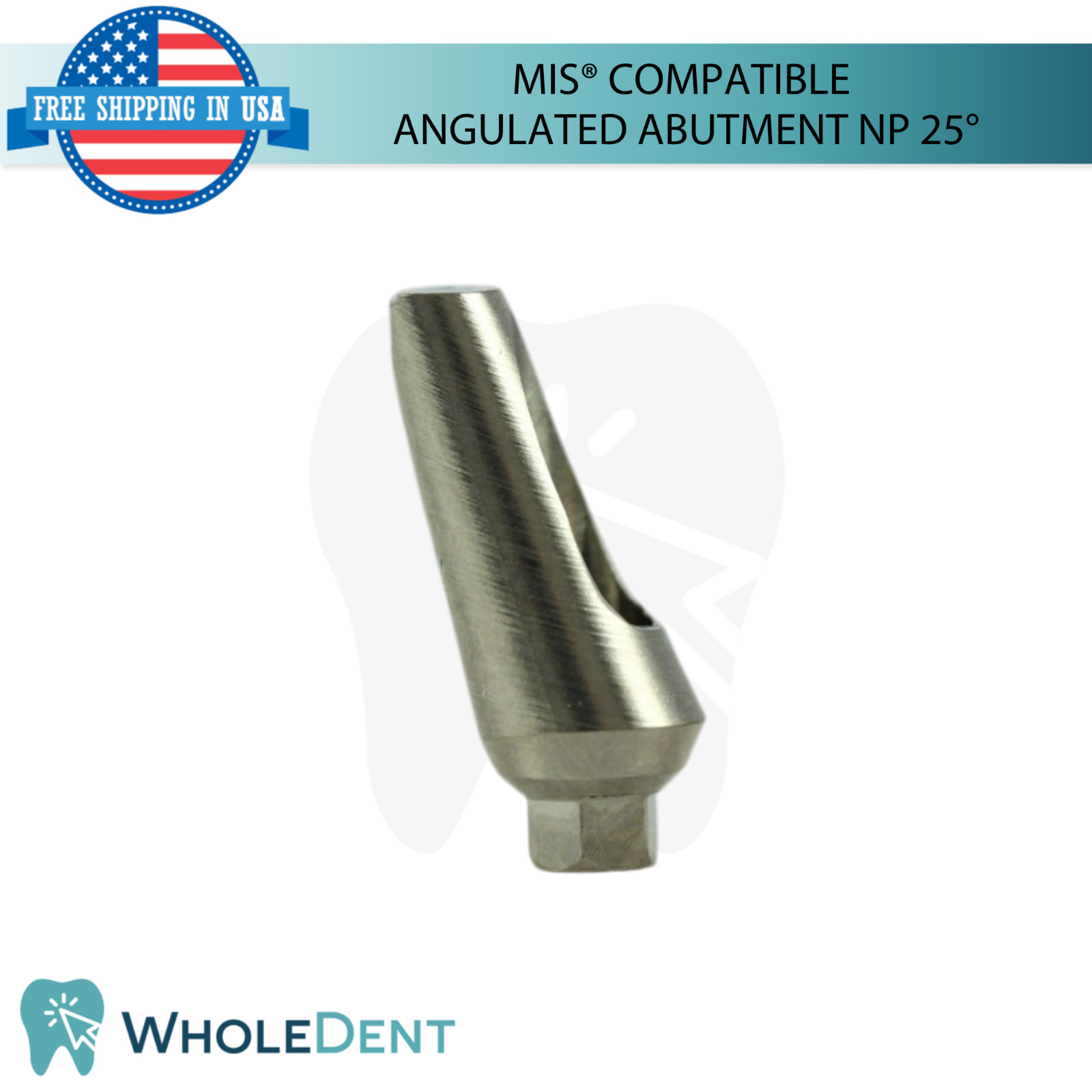 10x Angulated Dental Prosthetic 25° NP MIS® Compatible 9.0mm Int Hex 2.10mm