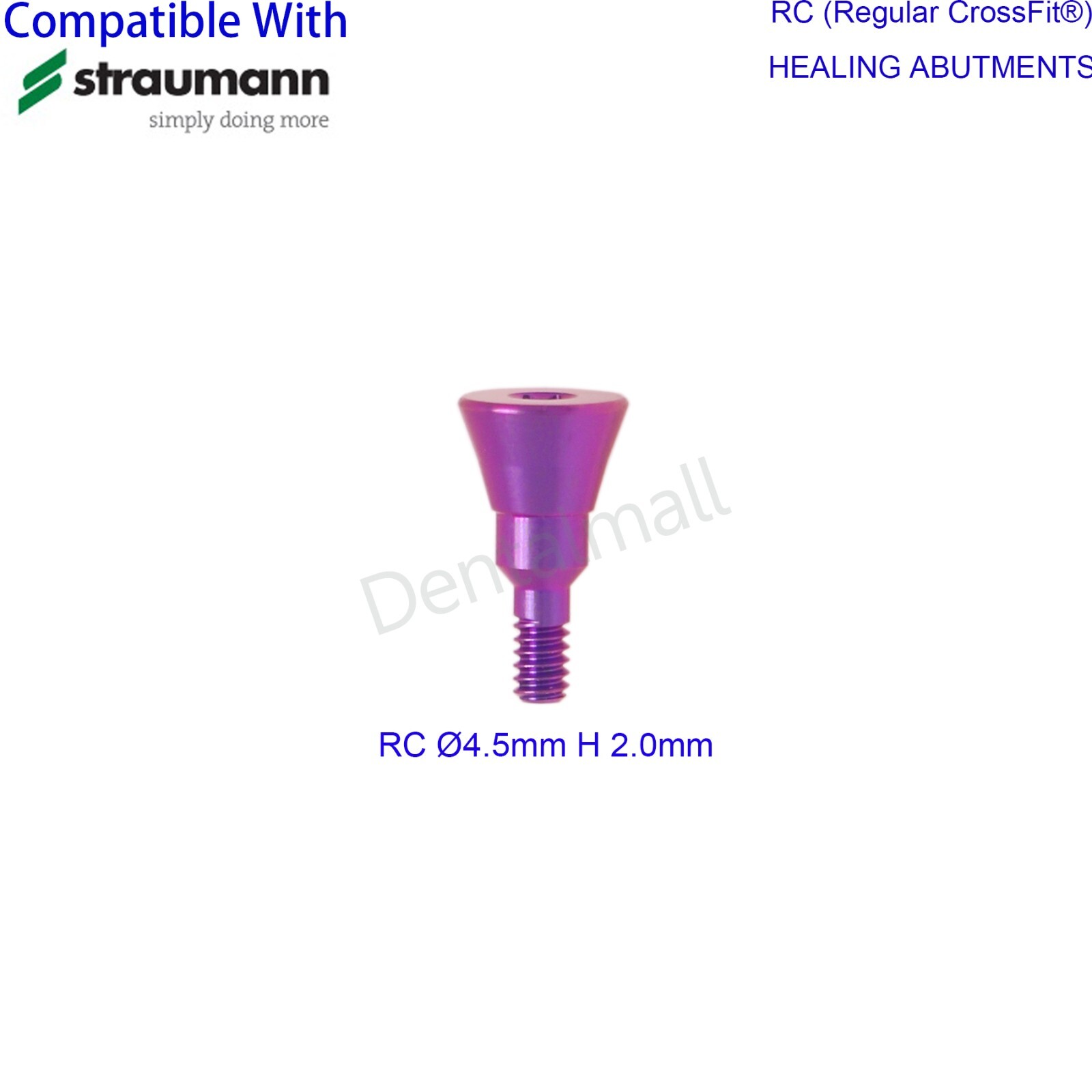 Dental Regular Closure Cover Cap Screws Healing Abutment fit ITI Straumann RC