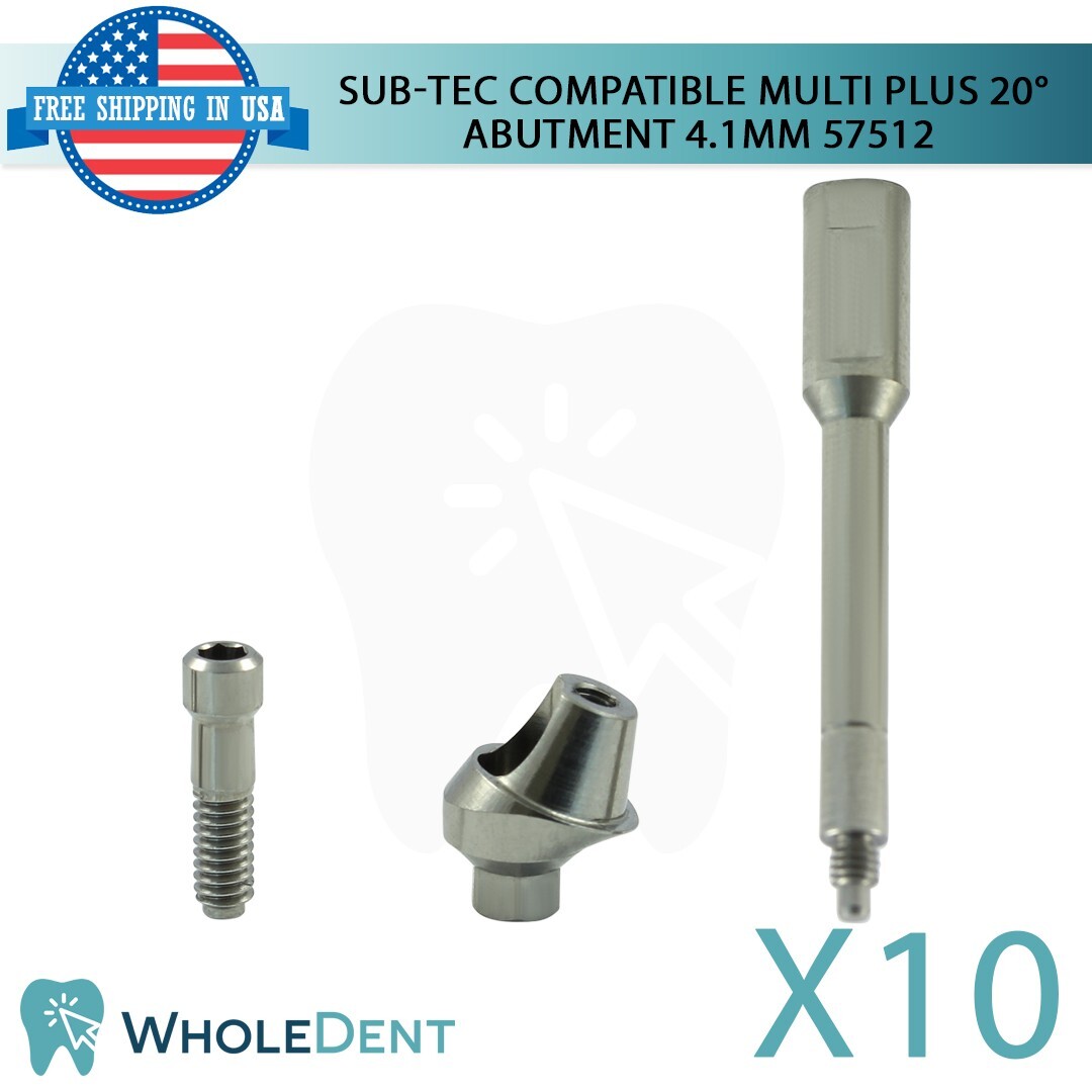 10x Dental Titanium Angulated 20° Multi Unit Prosthetic BEGO® Compatible 57512