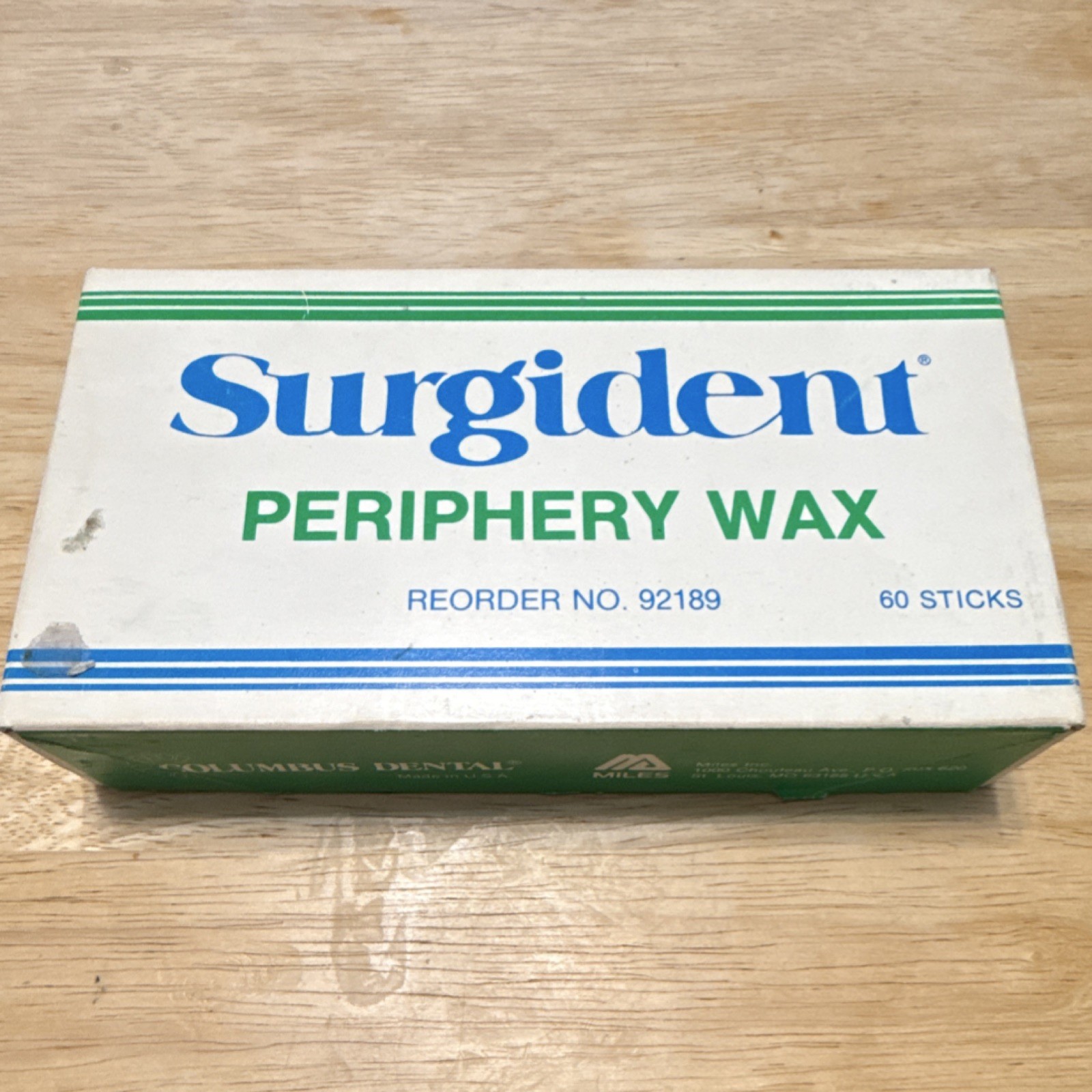 Surgident Periphery Wax Sticks Dental Laboratory MPN 92189