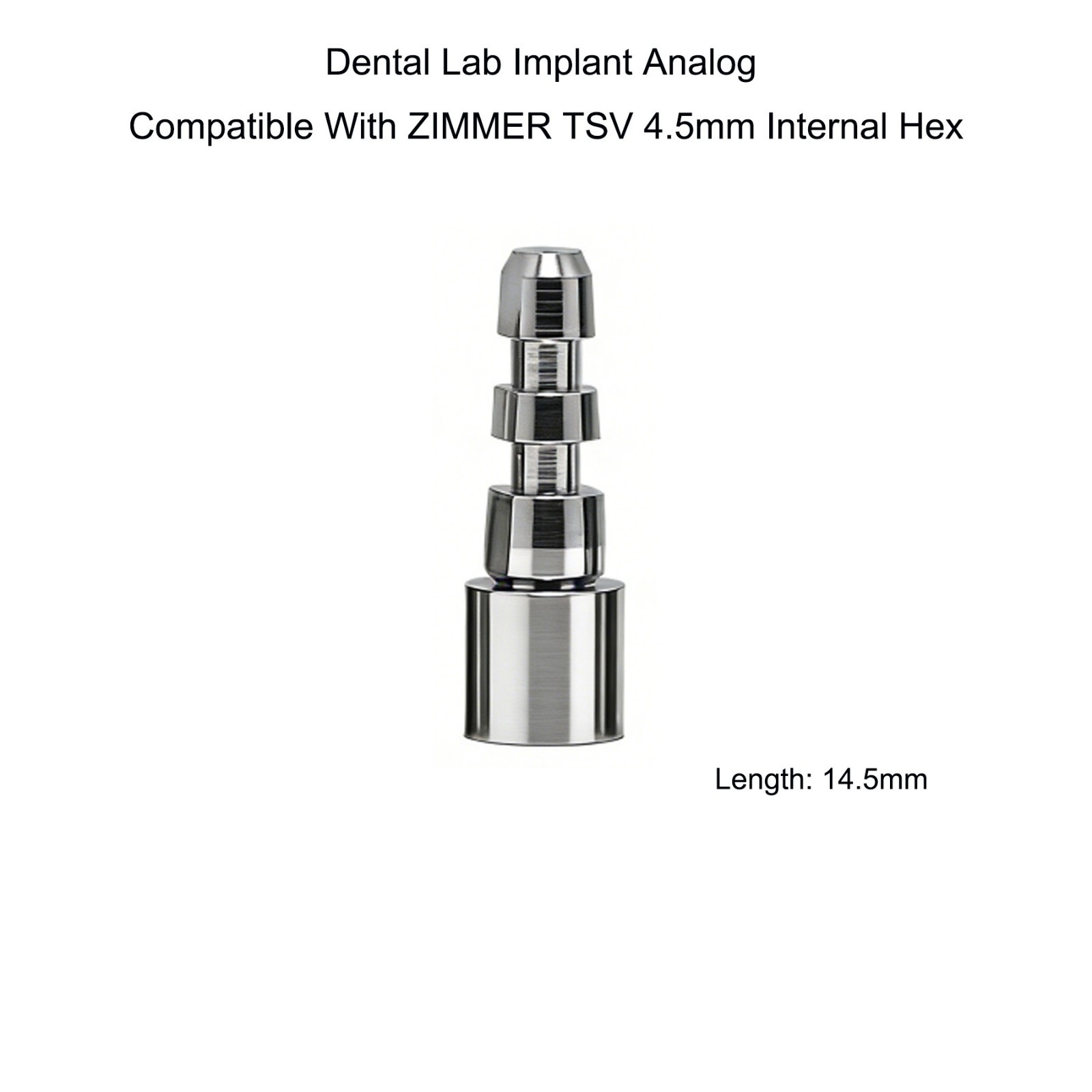 Dental Lab Implant Analog Compatible With ZIMMER TSV 3.5/4.5/5.7mm Internal Hex