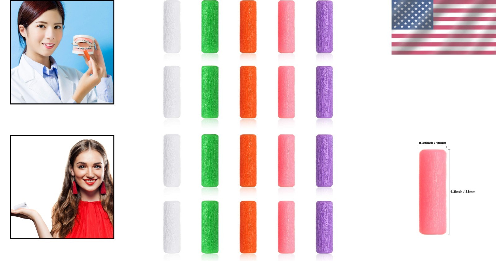 Comfortable 20-Count Aligners – Non-Slip Silicone Chompers for Orthodontic Use