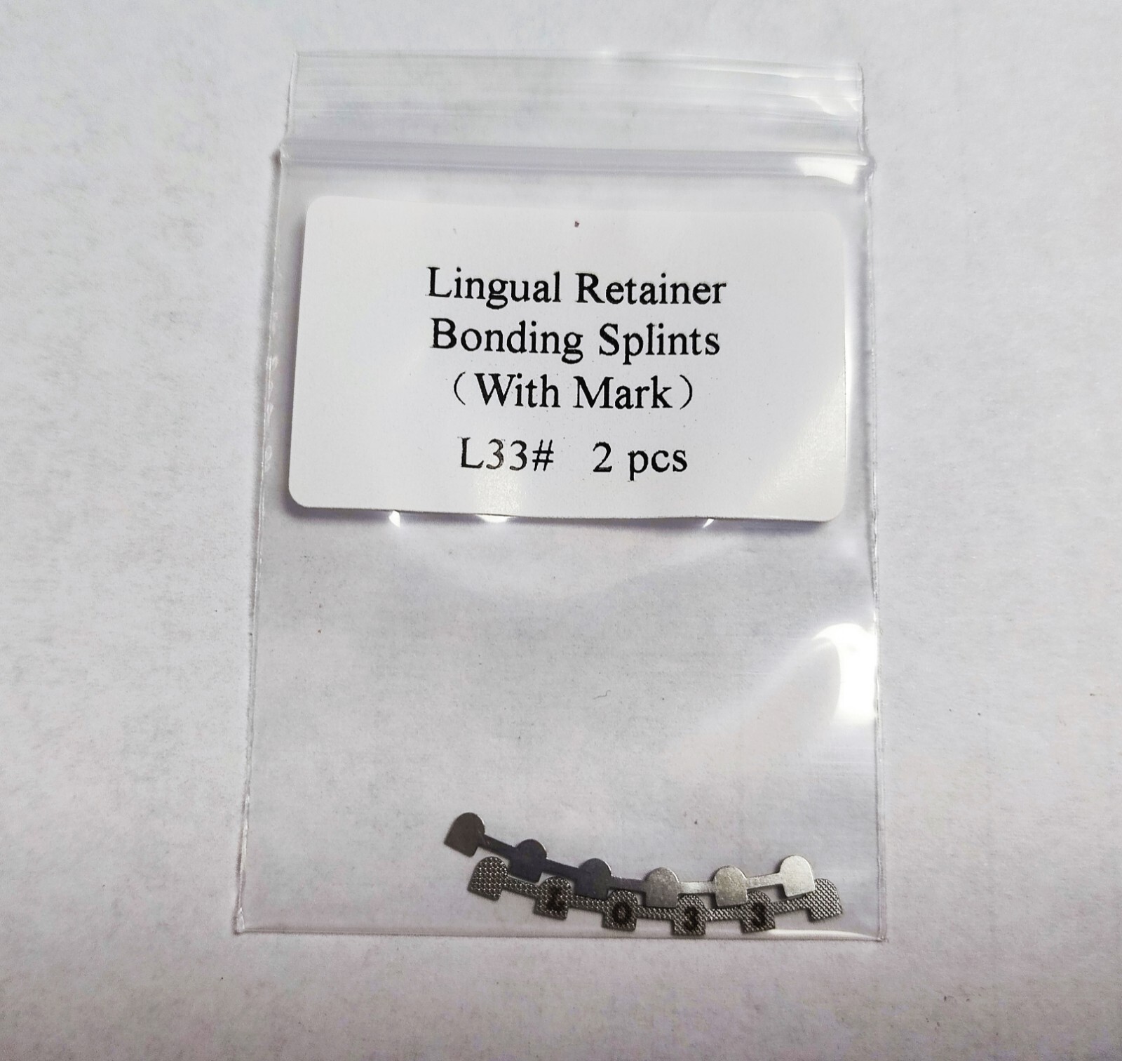 10 Packs 20Pcs Dental Lingual Retainer Bonding Splints L#33 Mesh Base With Mark