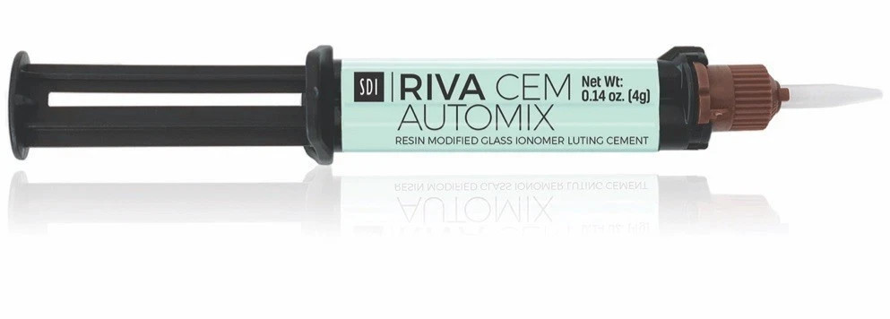 Ionomer Dental Luting Cement 4gm SyrSDI RIVA CEM AUTOMIX Resin Modified Glass F