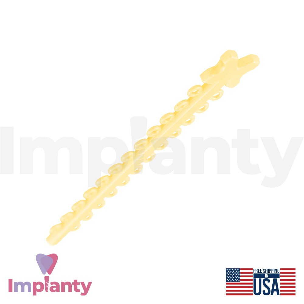 Morelli Polyurethane Elastic Ligature Modules Ivory Color 1000pcs