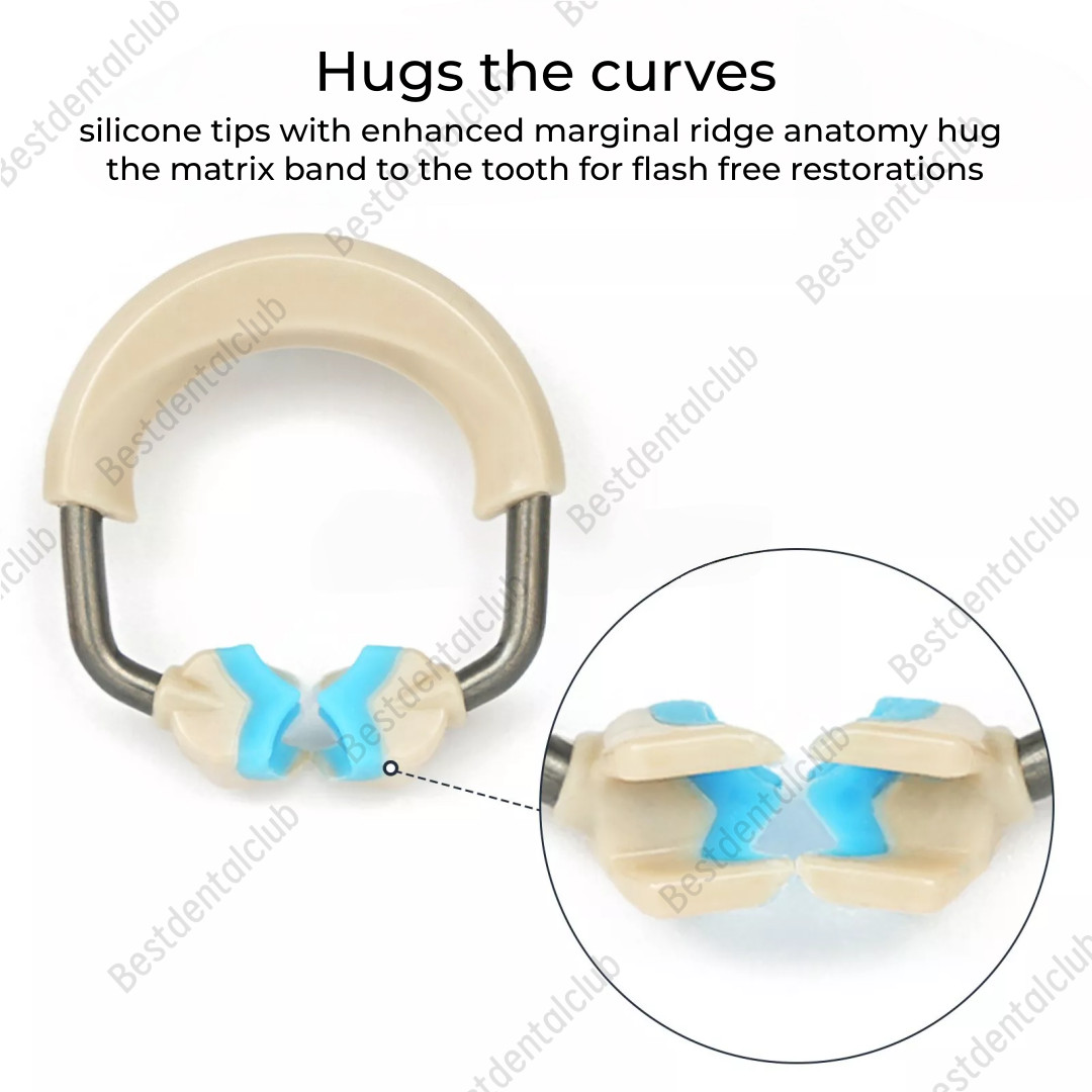 Dental Matrix Bands Ring Sectional Matrice Clamp Wedges Fit Garrison Palodent V3