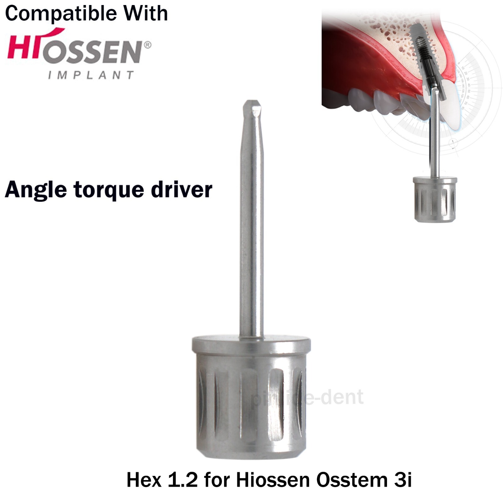 Implant ASC 1.2 Screwdriver Angulated Screw Channel Driver fit Hiossen Osstem 3i
