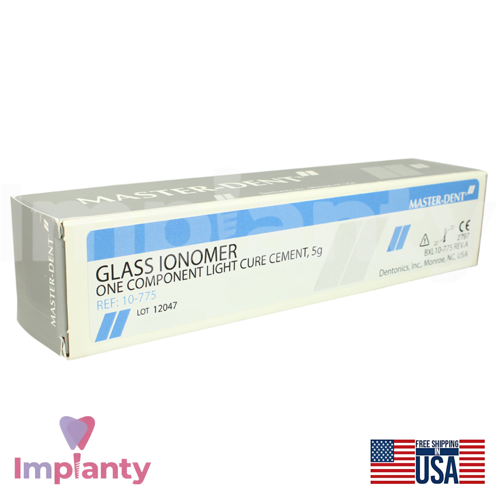 Master-Dent Glass-lonomer Dental Cement 5g Light Cure Restorative Dentistry