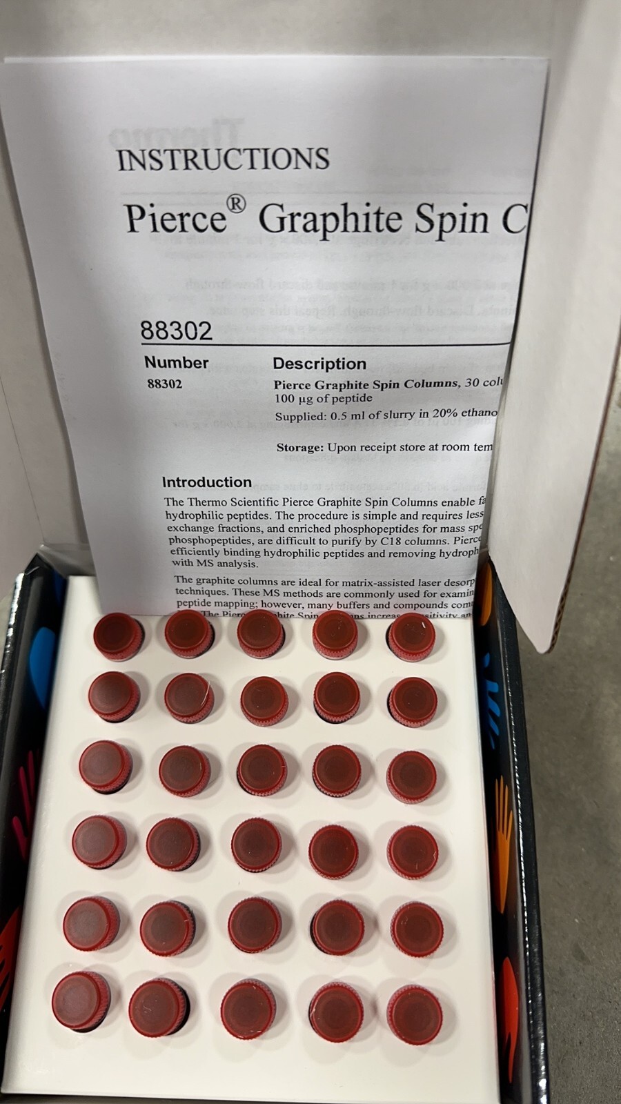 Thermo Scientific 88302 Pierce Graphite Spin Columns, 30 columns, 0.5ml, 10mg