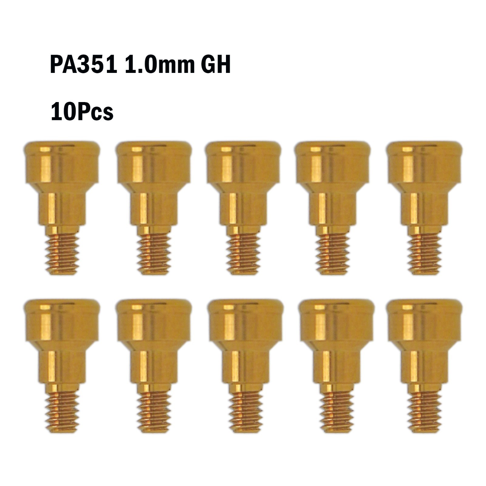 US Dental Implant Locators Male Cap Screw-Vent 1.0mmGH Ø3.5mm For Zimmer Adin
