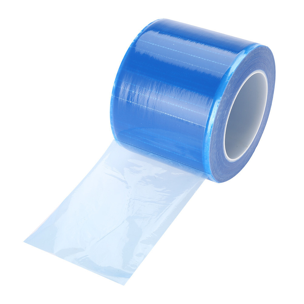 Dental High Quality Plastic Adhesive Lab Barrier Protecting Film Blue 1200 Sheet