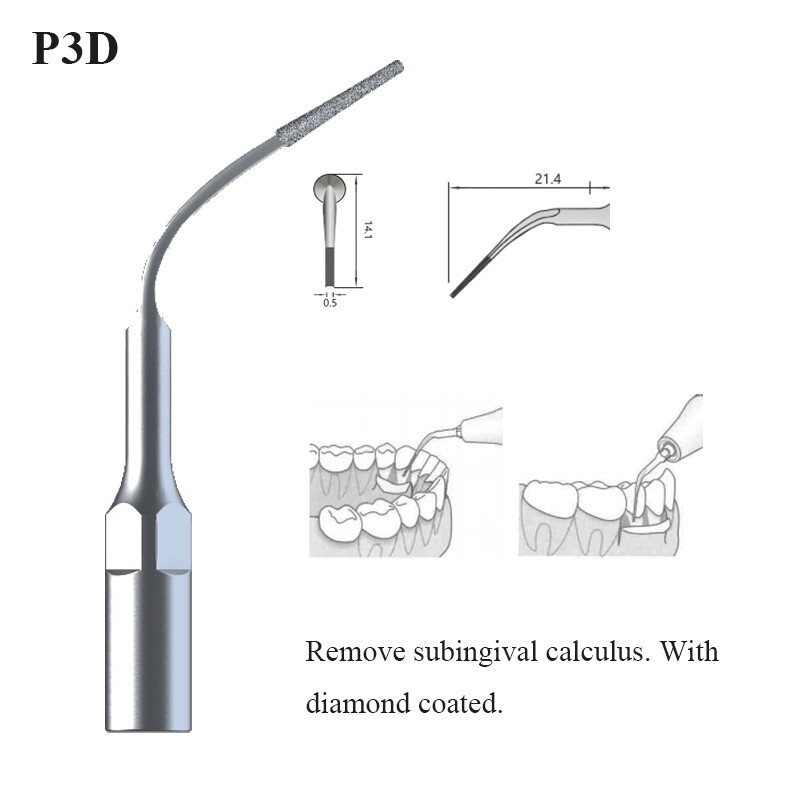 Dental Ultrasonic Scaler Tips Scaling Endo Perio Tips Fit EMS Woodpecker Handle
