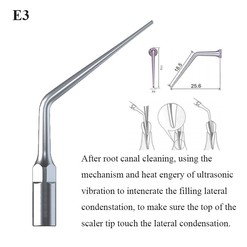 Dental Ultrasonic Scaler Tips Scaling Endo Perio Tips Fit EMS Woodpecker Handle