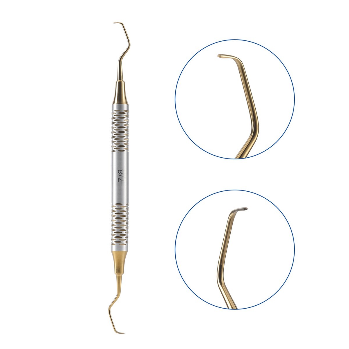 7Pcs Dental Periodontal Scaler Periodontal Hygiene Pick Tool Hand Instrument